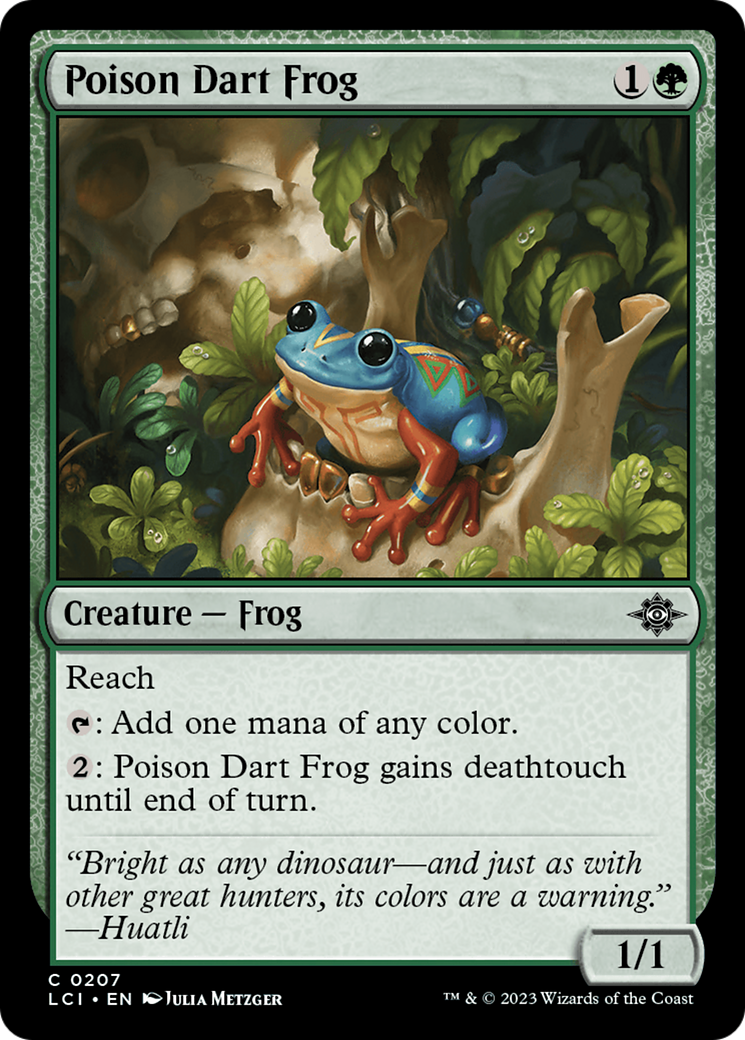 Poison Dart Frog (207) Foil - The Lost Caverns of Ixalan