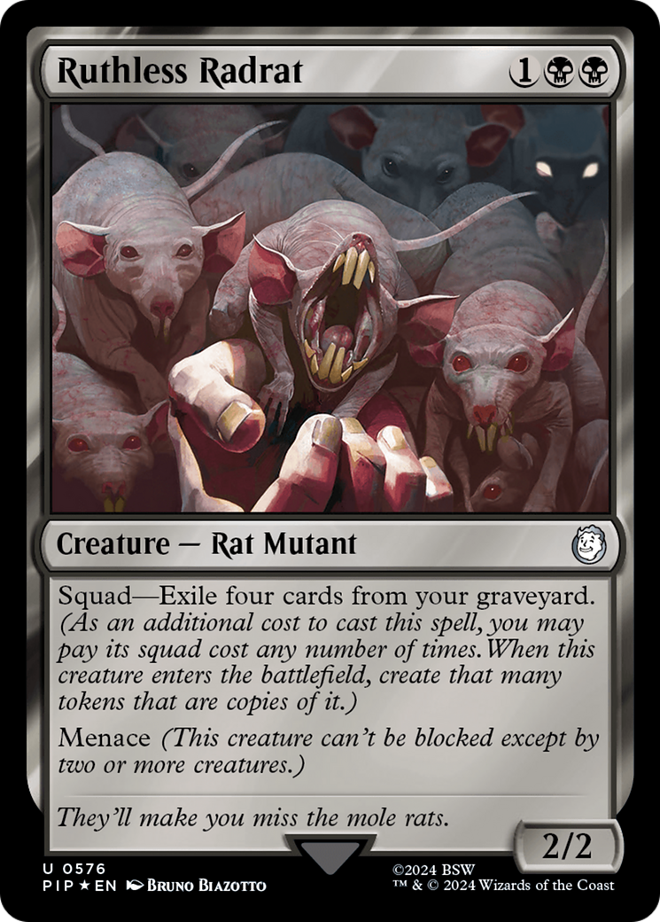 Ruthless Radrat (Surge Foil) (576) Foil - Fallout