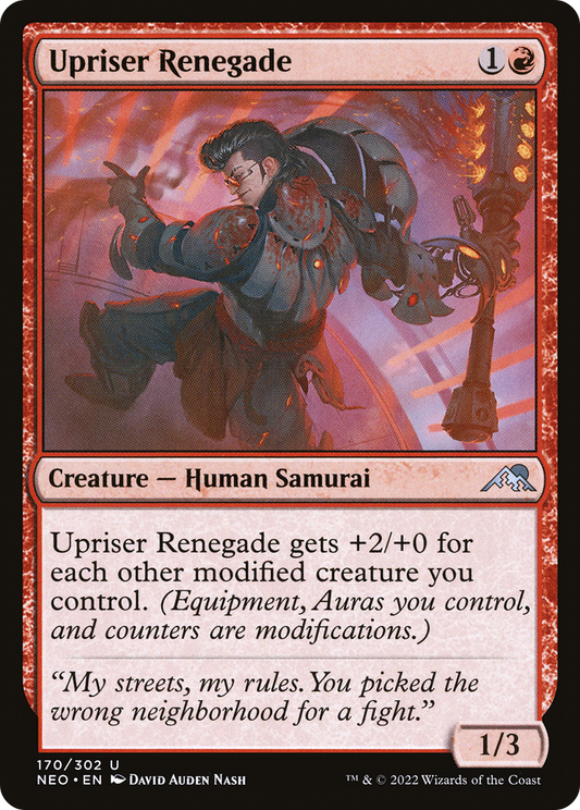 Upriser Renegade [Kamigawa: Neon Dynasty] Foil