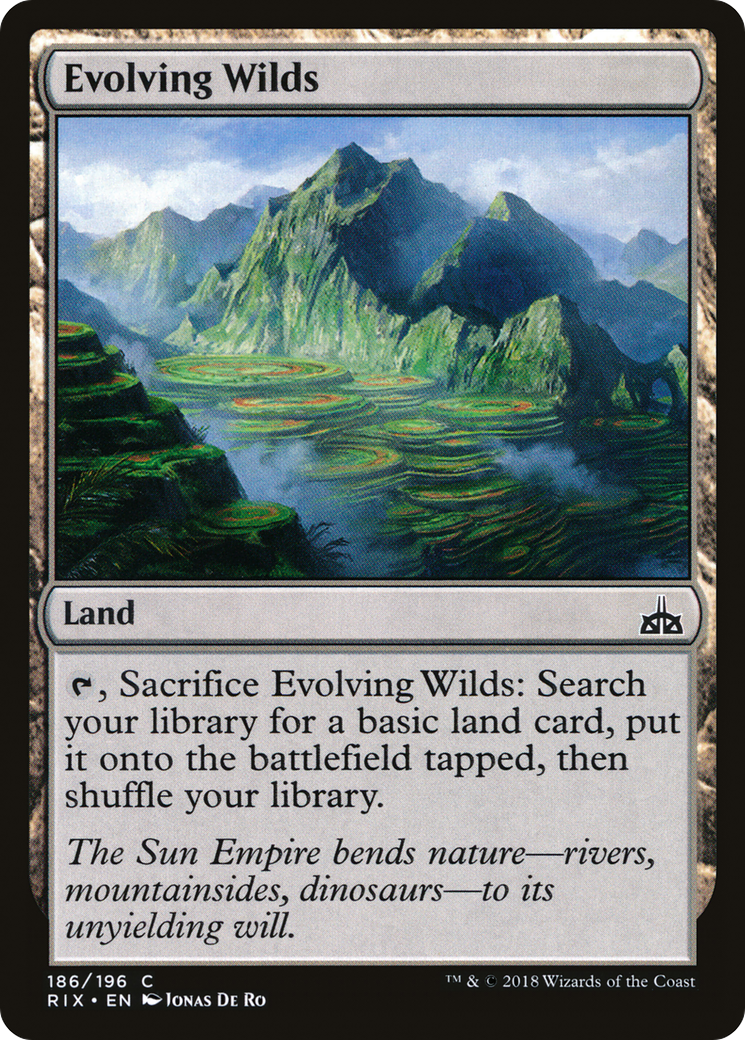 Evolving Wilds (186) Foil - Rivals of Ixalan
