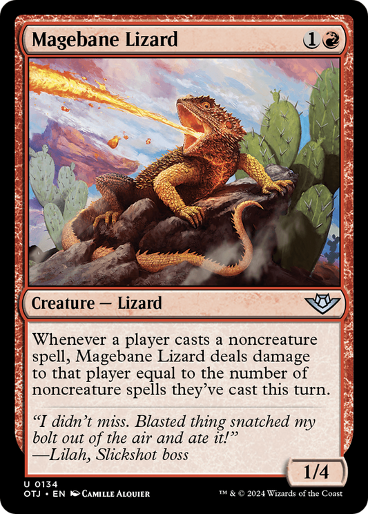 Magebane Lizard [Outlaws of Thunder Junction] Foil
