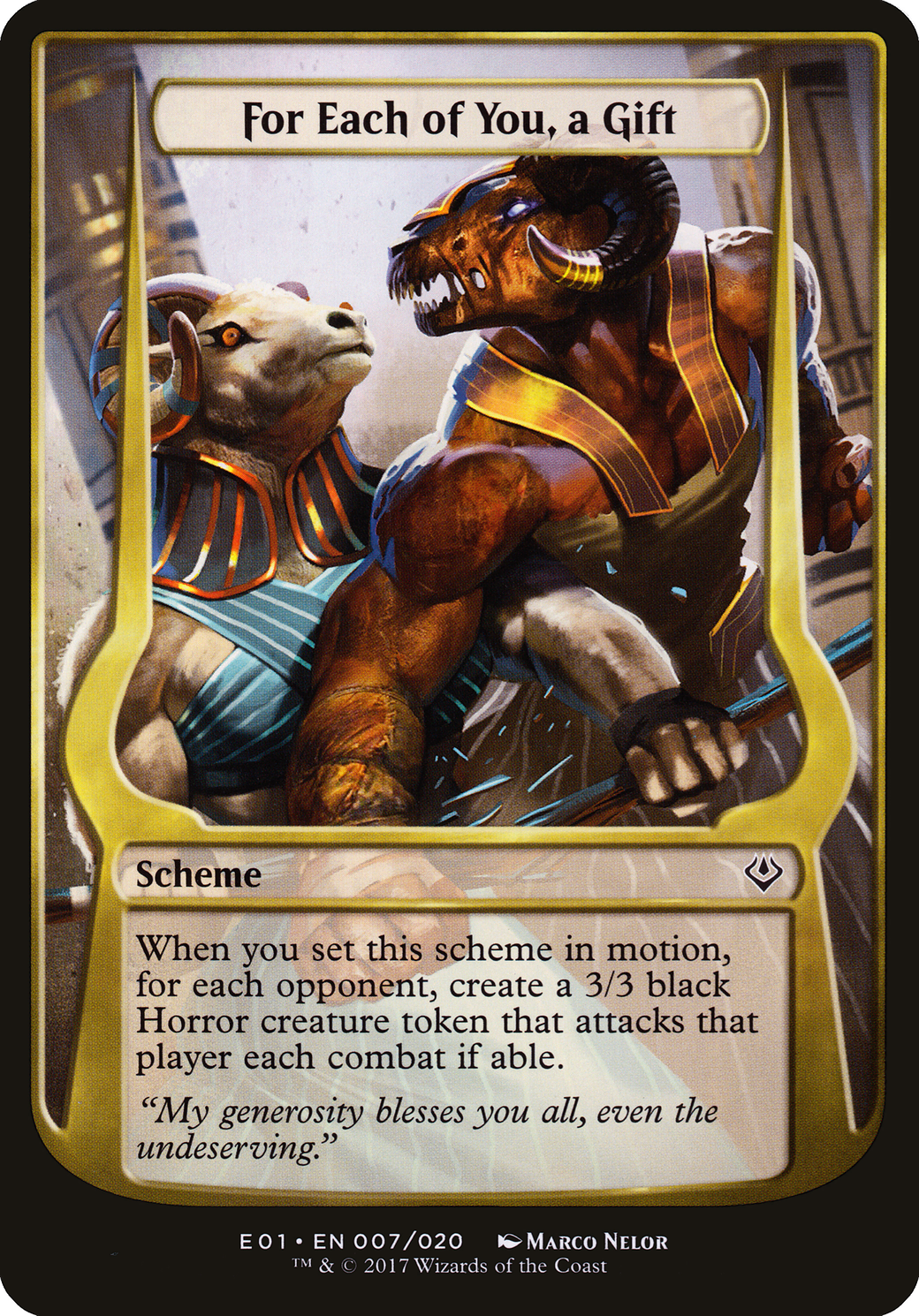 For Each of You, a Gift (Archenemy: Nicol Bolas) (007) - Archenemy: Nicol Bolas Schemes