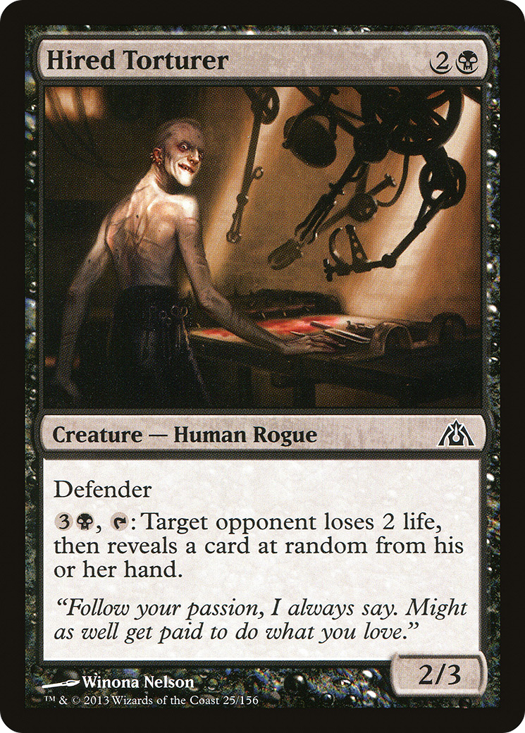 Hired Torturer (025) Foil - Dragon's Maze