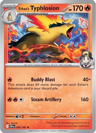 Ethan's Typhlosion (34) Holofoil - SV10 Destined Rivals