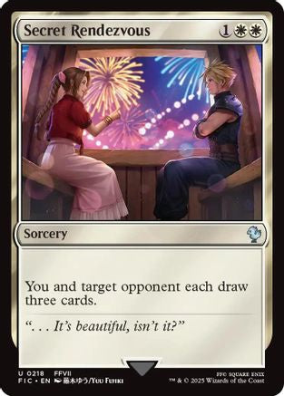 Secret Rendezvous (218) Foil - Commander: FINAL FANTASY