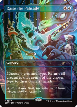 Raise the Palisade (Double Rainbow Foil) (1897) Foil - Secret Lair Drop