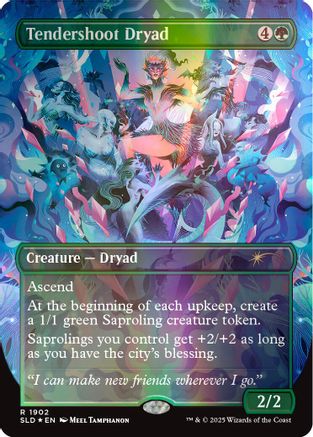 Tendershoot Dryad (Double Rainbow Foil) (1902) Foil - Secret Lair Drop