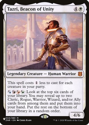 Tazri, Beacon of Unity (044) - The List