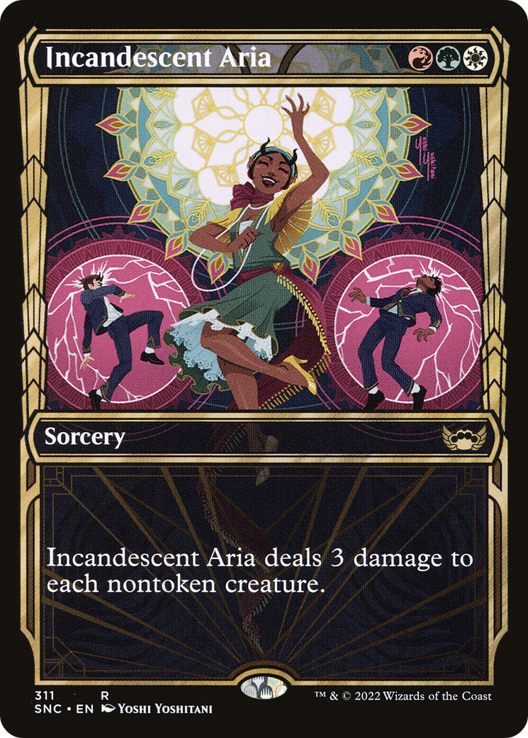 Incandescent Aria (Showcase) (311) Foil - Streets of New Capenna