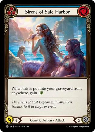 Sirens of Safe Harbor (Blue) (SEA228) Rainbow Foil - High Seas