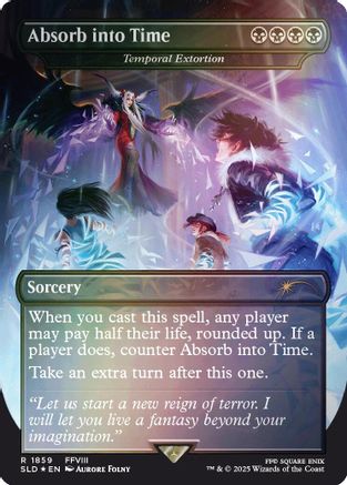 Absorb into Time – Temporal Extortion (1859) Foil - Secret Lair Drop Series