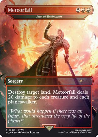 Meteorfall – Star of Extinction (1862) Foil - Secret Lair Drop Series