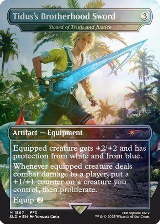 Tidus's Brotherhood Sword – Sword of Truth and Justice (1867) Foil - Secret Lair Drop Series