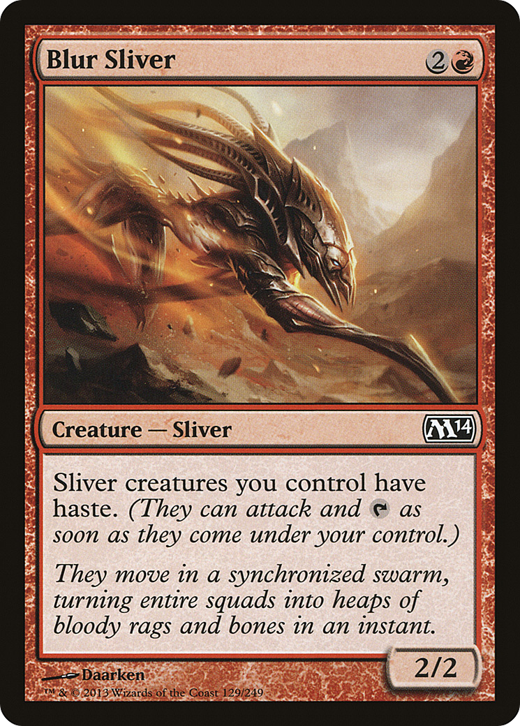 Blur Sliver (129) Foil - Magic 2014