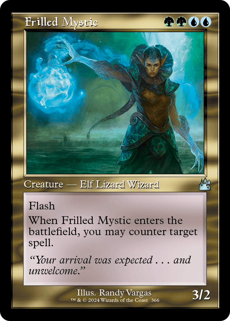 Frilled Mystic (Retro Frame) [Ravnica Remastered] | Silver Goblin