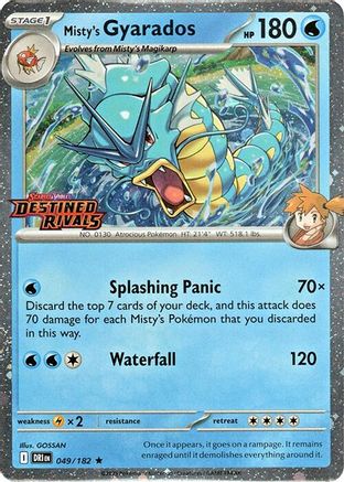 Misty's Gyarados (Prerelease) (49) Holofoil - Miscellaneous Cards & Products