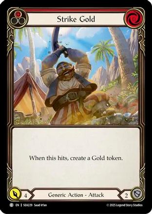 Strike Gold (Red) (SEA229) Rainbow Foil - High Seas