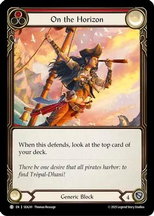 On the Horizon (Red) (SEA241) Rainbow Foil - High Seas