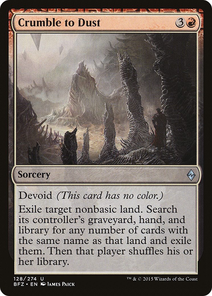 Crumble to Dust (128) Foil - Battle for Zendikar
