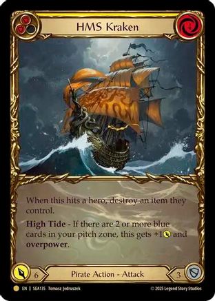 HMS Kraken (Treasure) (SEA135) Cold Foil - High Seas