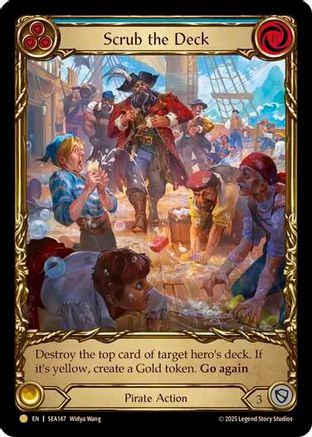 Scrub the Deck (Treasure) (SEA147) Cold Foil - High Seas