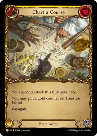 Chart a Course (Yellow) (Treasure) (SEA174) Cold Foil - High Seas