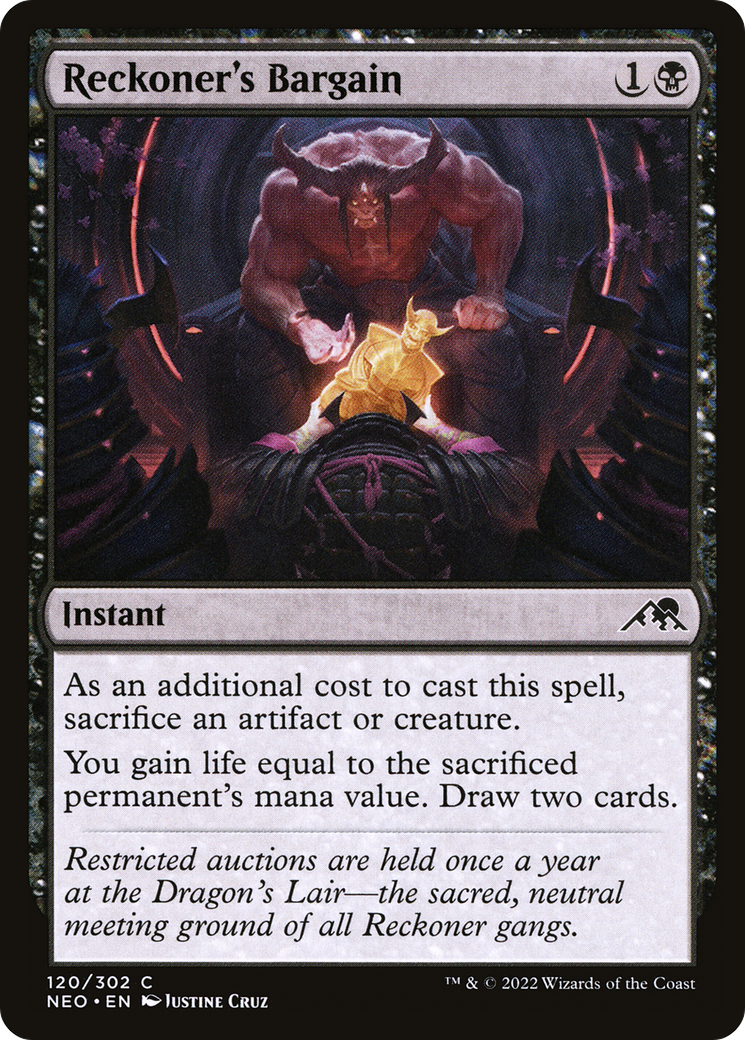 Reckoner's Bargain (120) - Kamigawa: Neon Dynasty