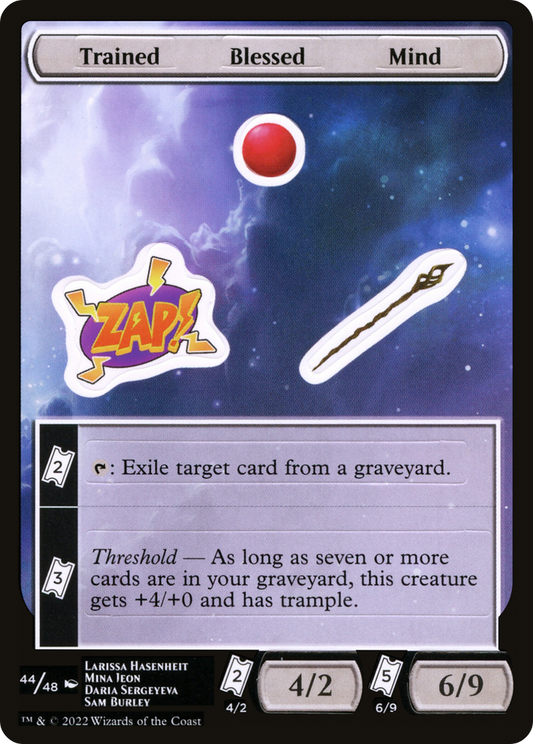 Trained Blessed Mind (044) - Unfinity Sticker Sheets