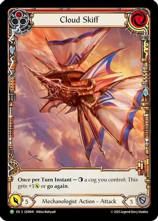 Cloud Skiff (Red) (GEM041) Rainbow Foil - GEM Pack 2