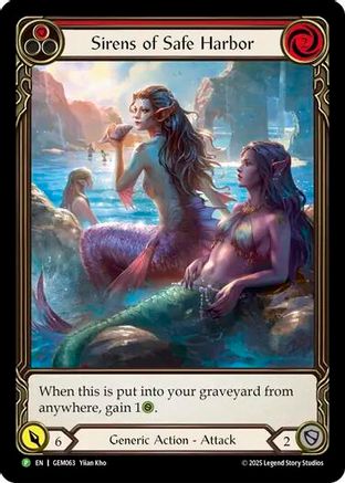 Sirens of Safe Harbor (Red) (GEM063) Rainbow Foil - GEM Pack 2
