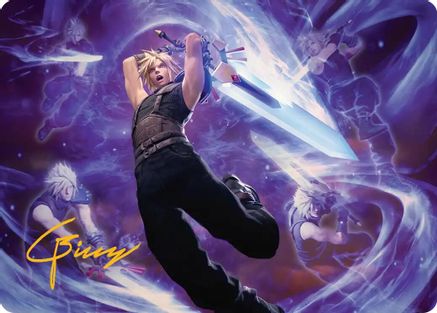 Cloud's Limit Break Art Card (Gold-Stamped Signature) (23) - Art Series: FINAL FANTASY