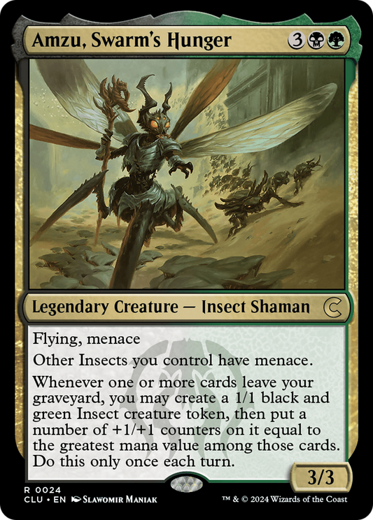 Amzu, Swarm's Hunger (024) - Ravnica: Clue Edition
