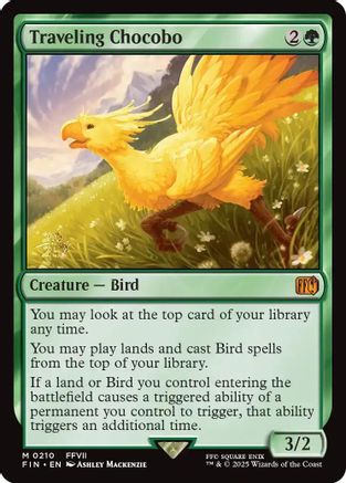 Traveling Chocobo (210) Foil - Prerelease Cards