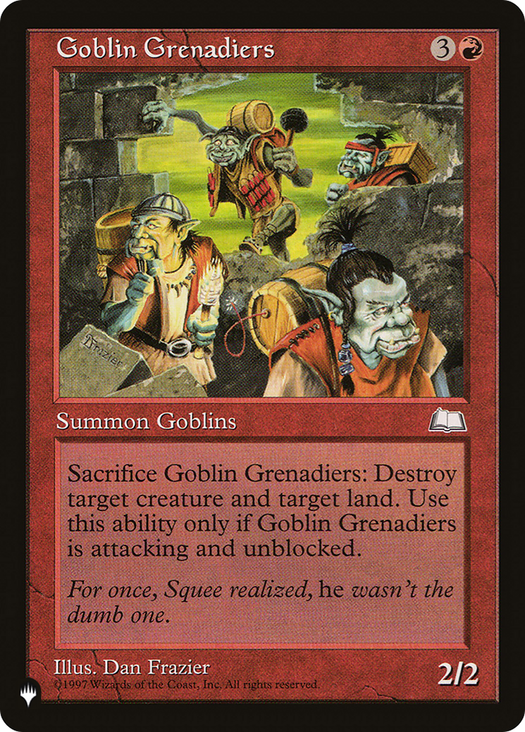 Goblin Grenadiers [The List Reprints] | Silver Goblin