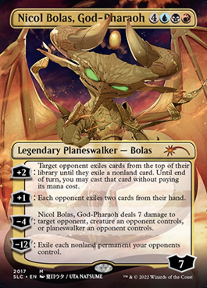 Nicol Bolas, God-Pharaoh (Borderless) [Secret Lair 30th Anniversary Countdown Kit] | Silver Goblin