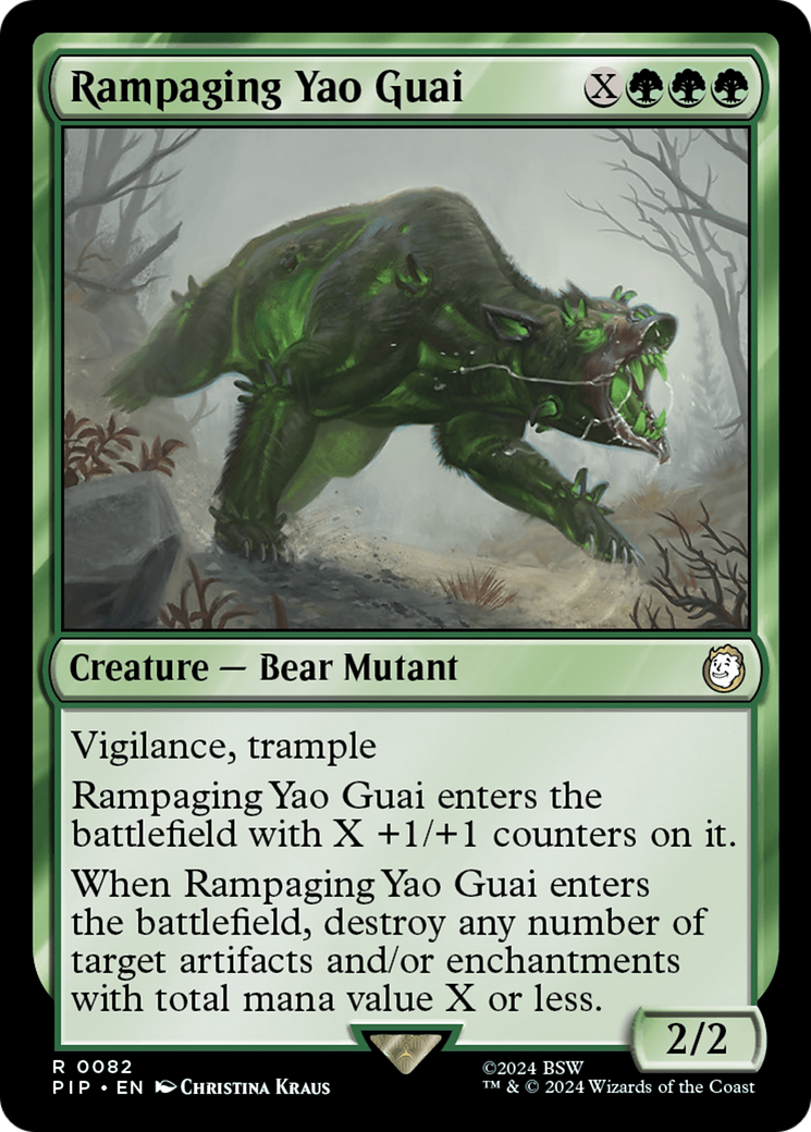 Rampaging Yao Guai (082) - Fallout