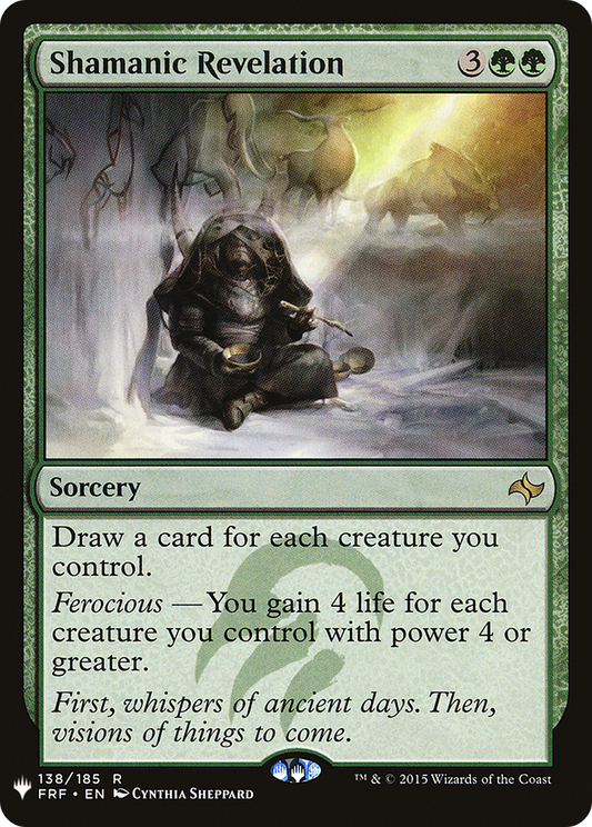 Shamanic Revelation (FRF-138) - The List