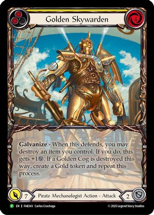 Golden Skywarden (FAB343) Rainbow Foil - FaB Promos