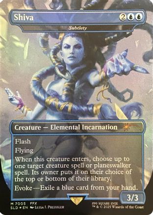 Shiva – Subtlety (7005) Foil - Secret Lair Drop Series