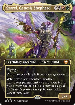 Szarel, Genesis Shepherd (Borderless) (004) Foil - Commander: Edge of Eternities