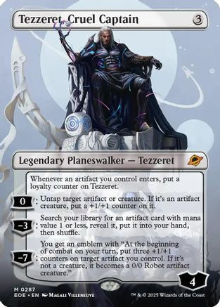 Tezzeret, Cruel Captain (Borderless) (287) - Edge of Eternities