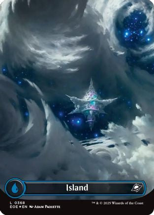 Island (Borderless) (368) Galaxy Foil - Edge of Eternities