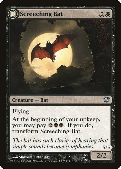 Screeching Bat (114) Foil - Innistrad