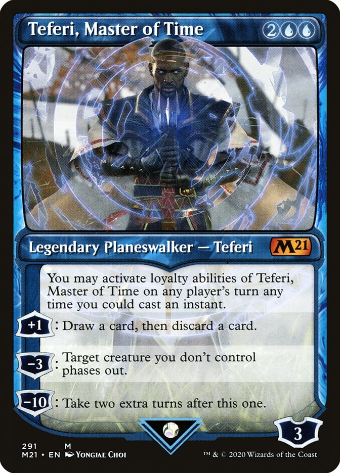 Teferi, Master of Time (Showcase) (291) [Core Set 2021] | Silver Goblin