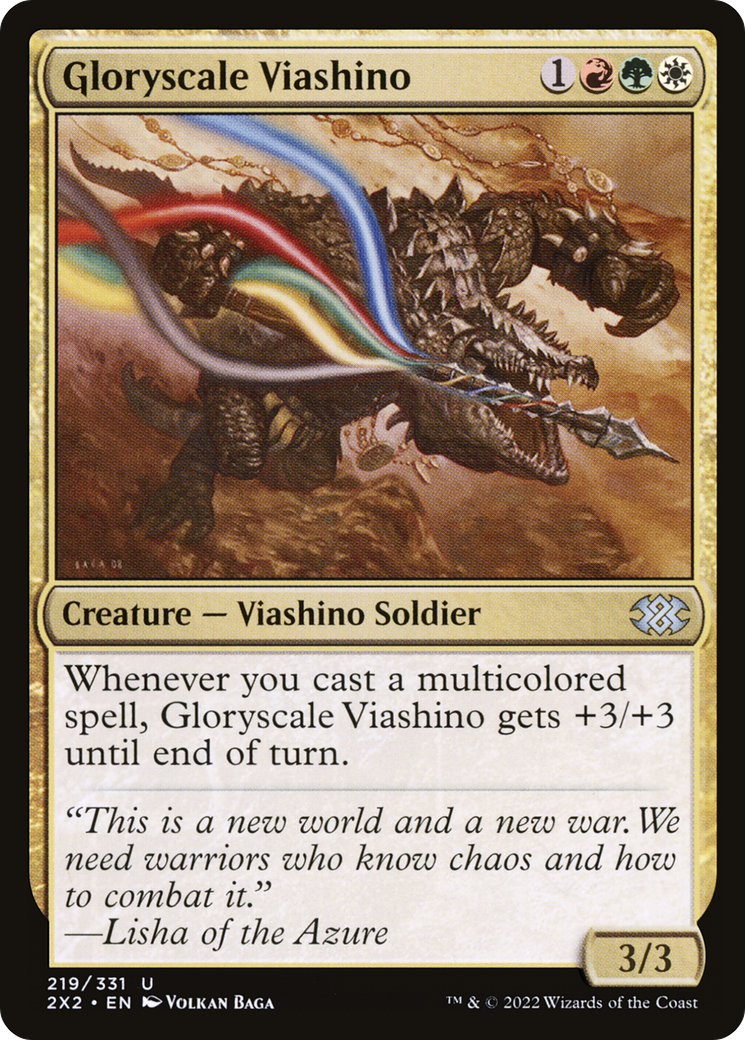 Gloryscale Viashino [Double Masters 2022] | Silver Goblin