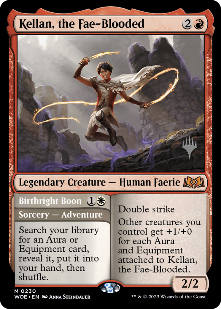 Kellan, the Fae-Blooded (230) Foil - Wilds of Eldraine Promos