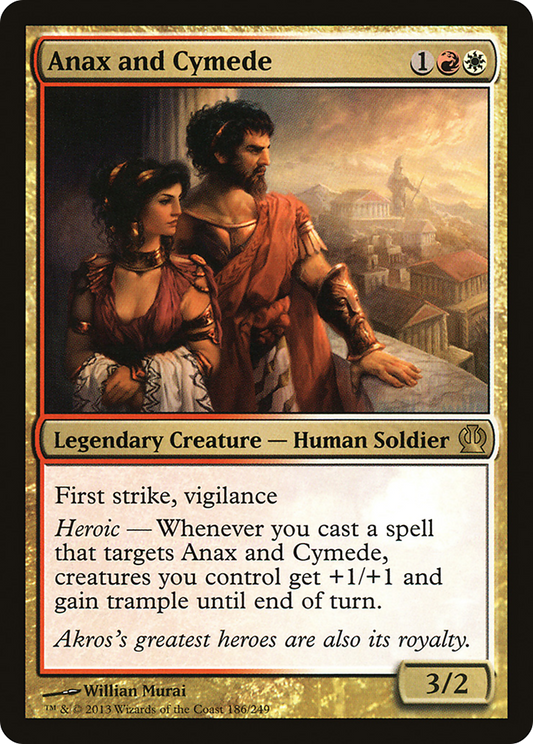 Anax and Cymede (186) Foil - Theros