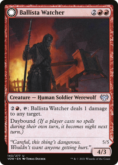 Ballista Watcher // Ballista Wielder (143) - Innistrad: Crimson Vow