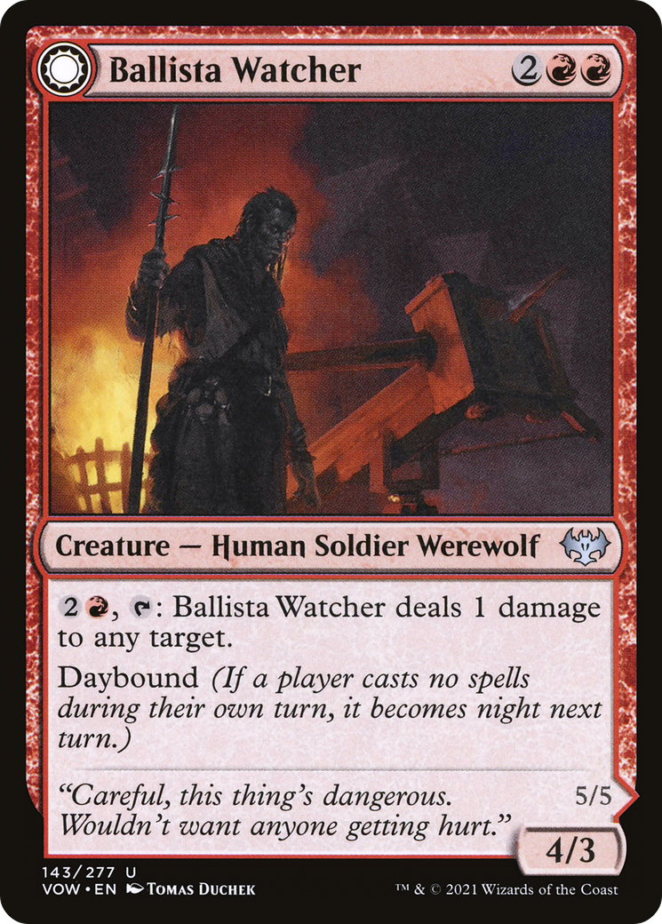 Ballista Watcher // Ballista Wielder (143) - Innistrad: Crimson Vow