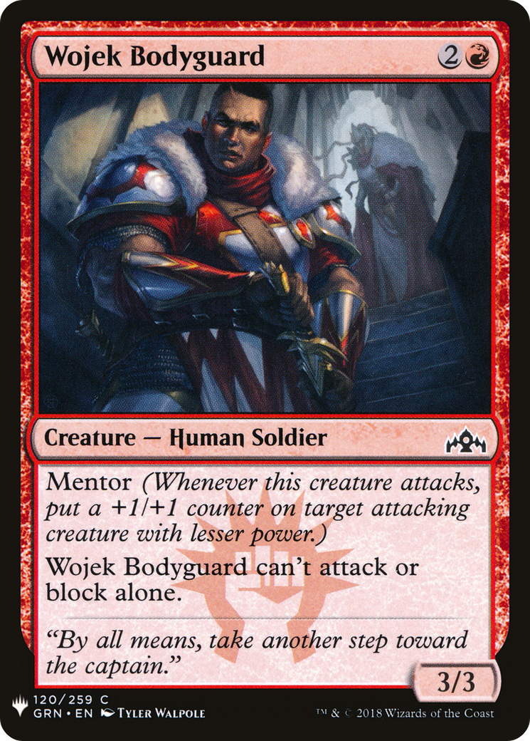 Wojek Bodyguard (GRN-120) - The List
